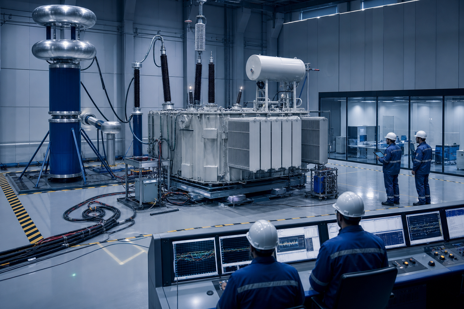 High-voltage testing laboratory