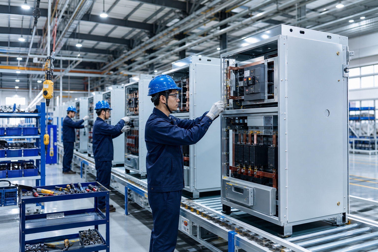 Electrical safety equipment production line