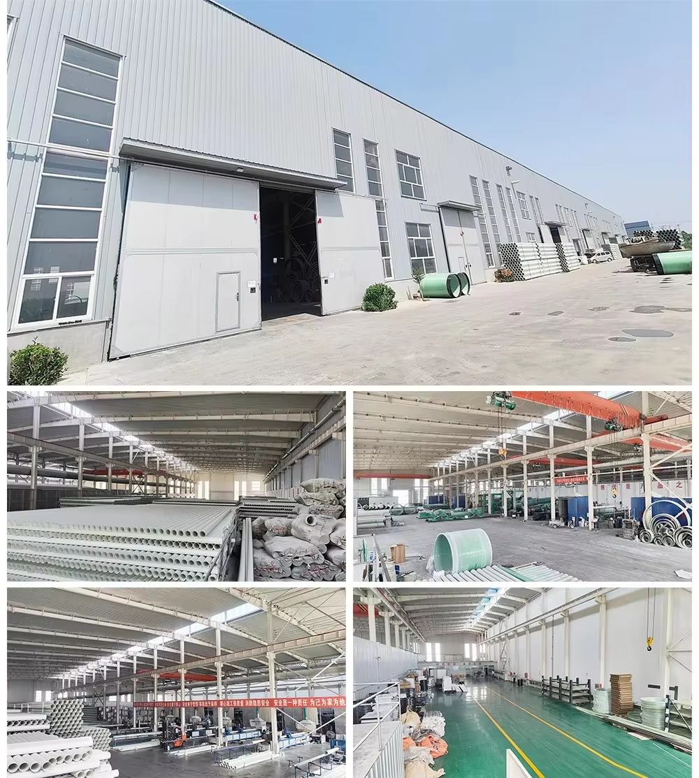 Exterior and interior views of the pipe and profile production site