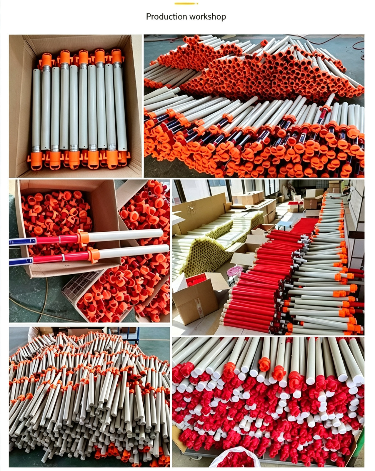 Insulating operating rods and production equipment in the production workshop