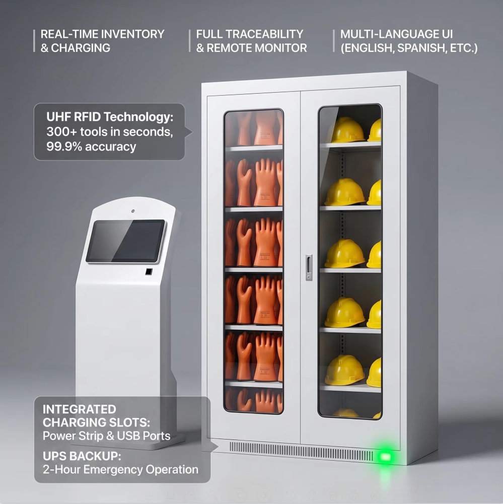 Customizable Size Smart Tool Cabinet (Cold-Rolled Steel)