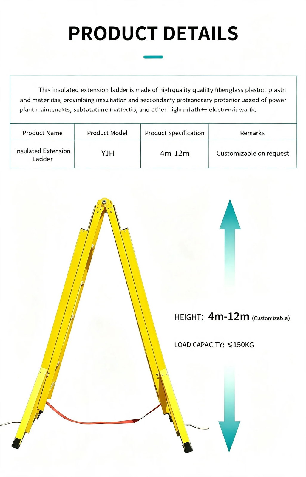 3 m FRP Insulated Folding Step Ladder (A-Frame) detail 1