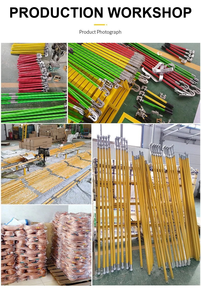 27.5 kV Portable Railway Catenary Grounding Set with Operating Rod detail 11