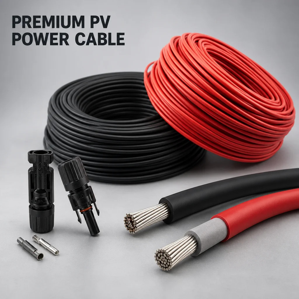 Double-Head Waterproof Solar PV Extension Cable 1000 V / 1500 V (4 / 6 mm²) detail 1