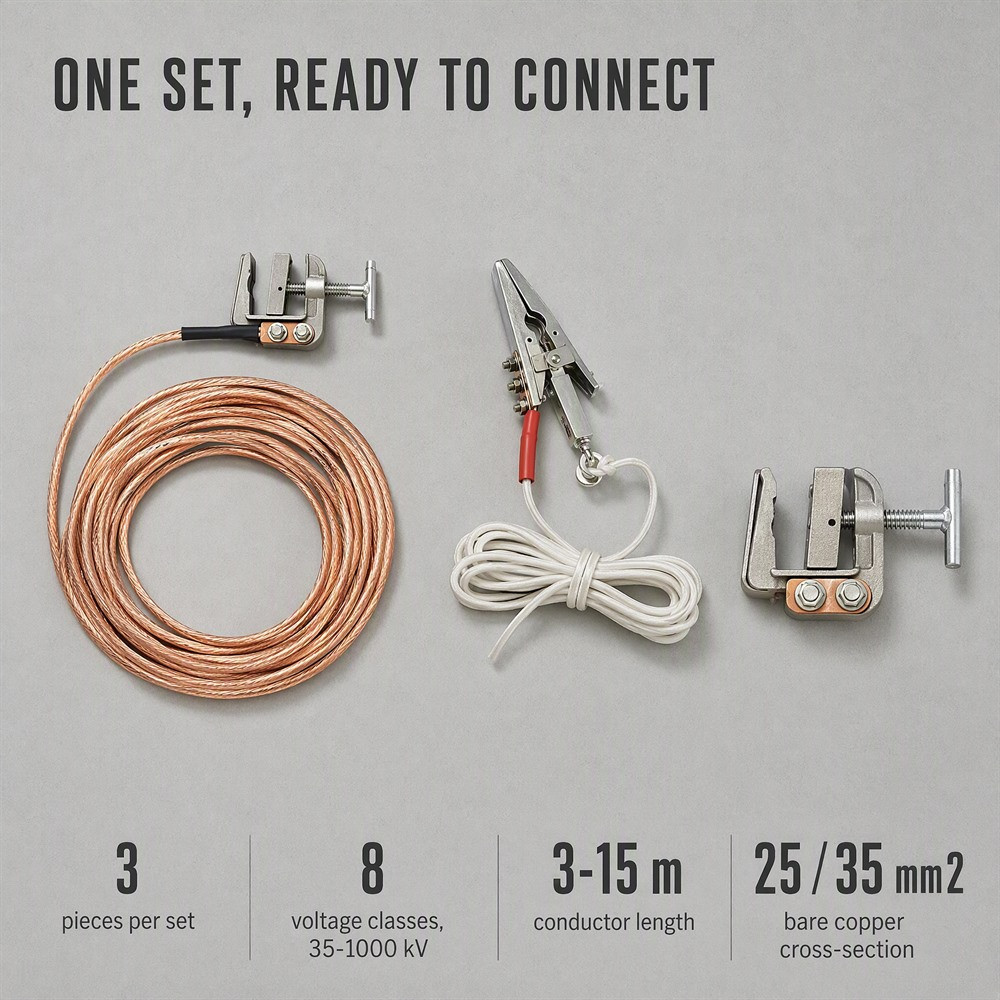 High Voltage Personal Security Grounding Wire (Earth Wire) 35–1000 kV detail 7