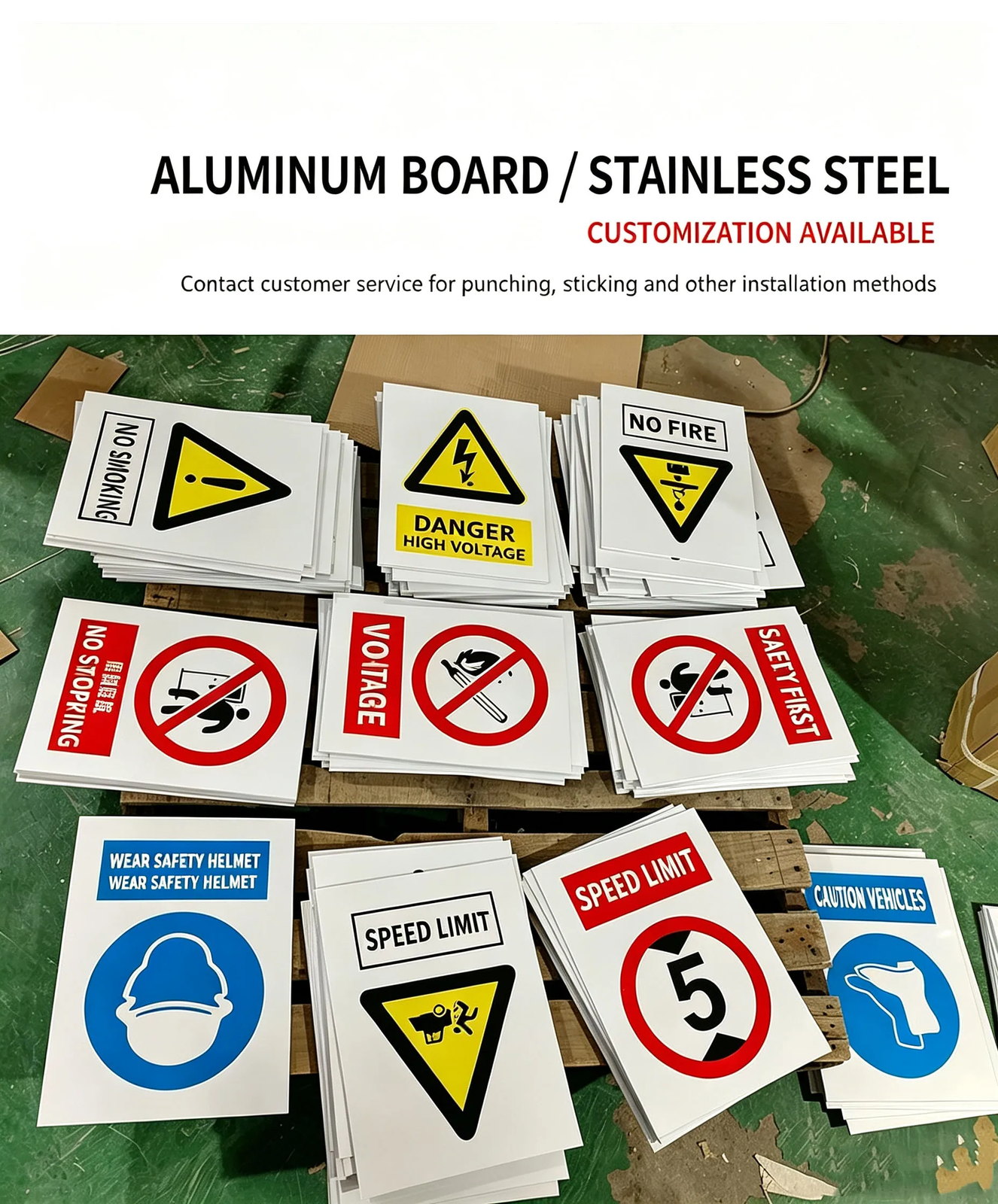 Custom Substation Warning Signs — 0.8-3.0 mm Thickness & Stainless Steel Options detail 2