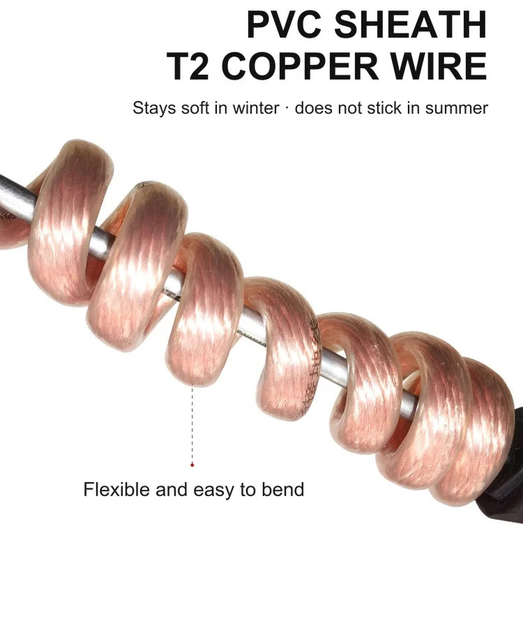 Transparent PVC Sheath Soft Copper Grounding Wire 2.5-10 mm² detail 4
