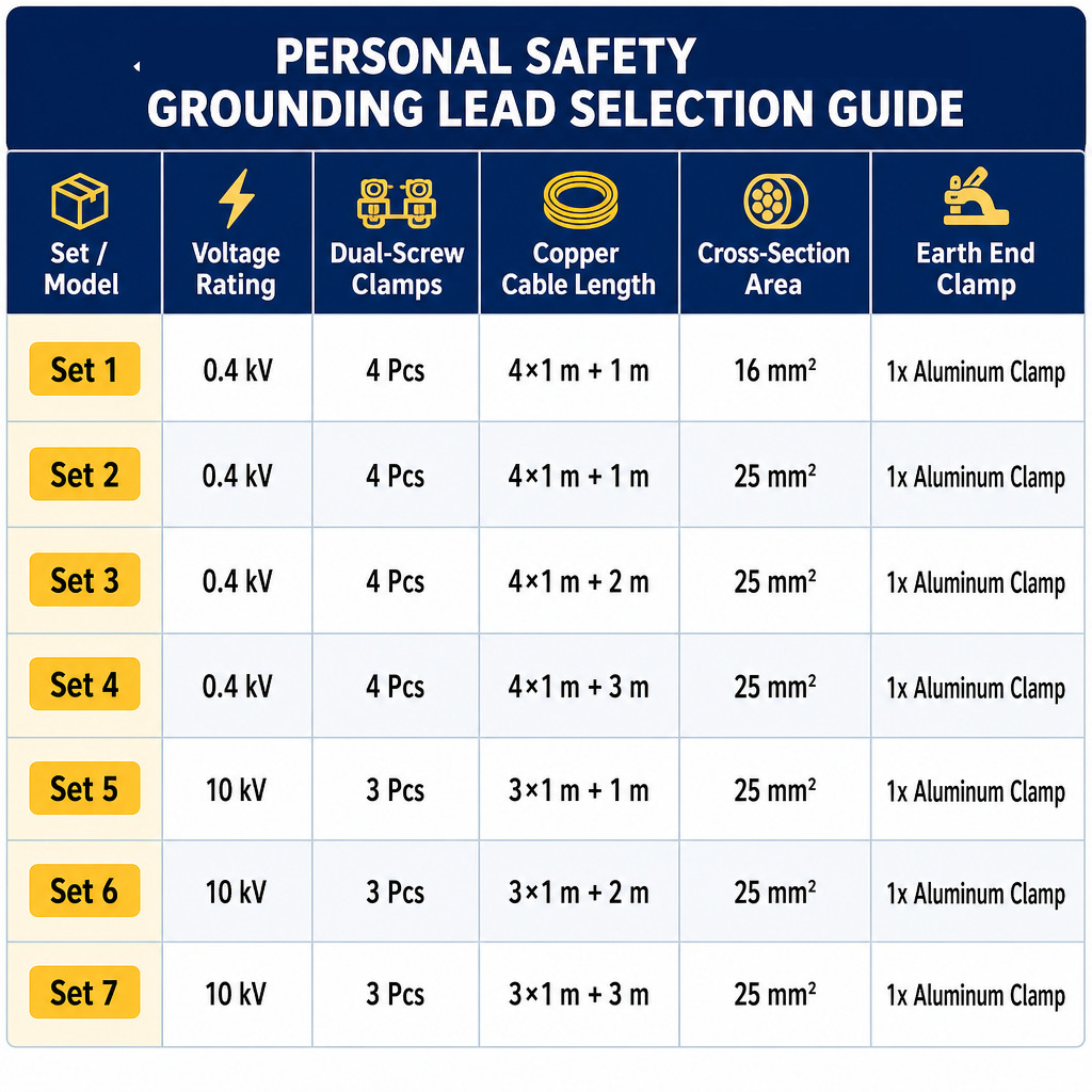 Auxiliary Portable Personal Safety Grounding Lead 0.4 kV / 10 kV detail 1