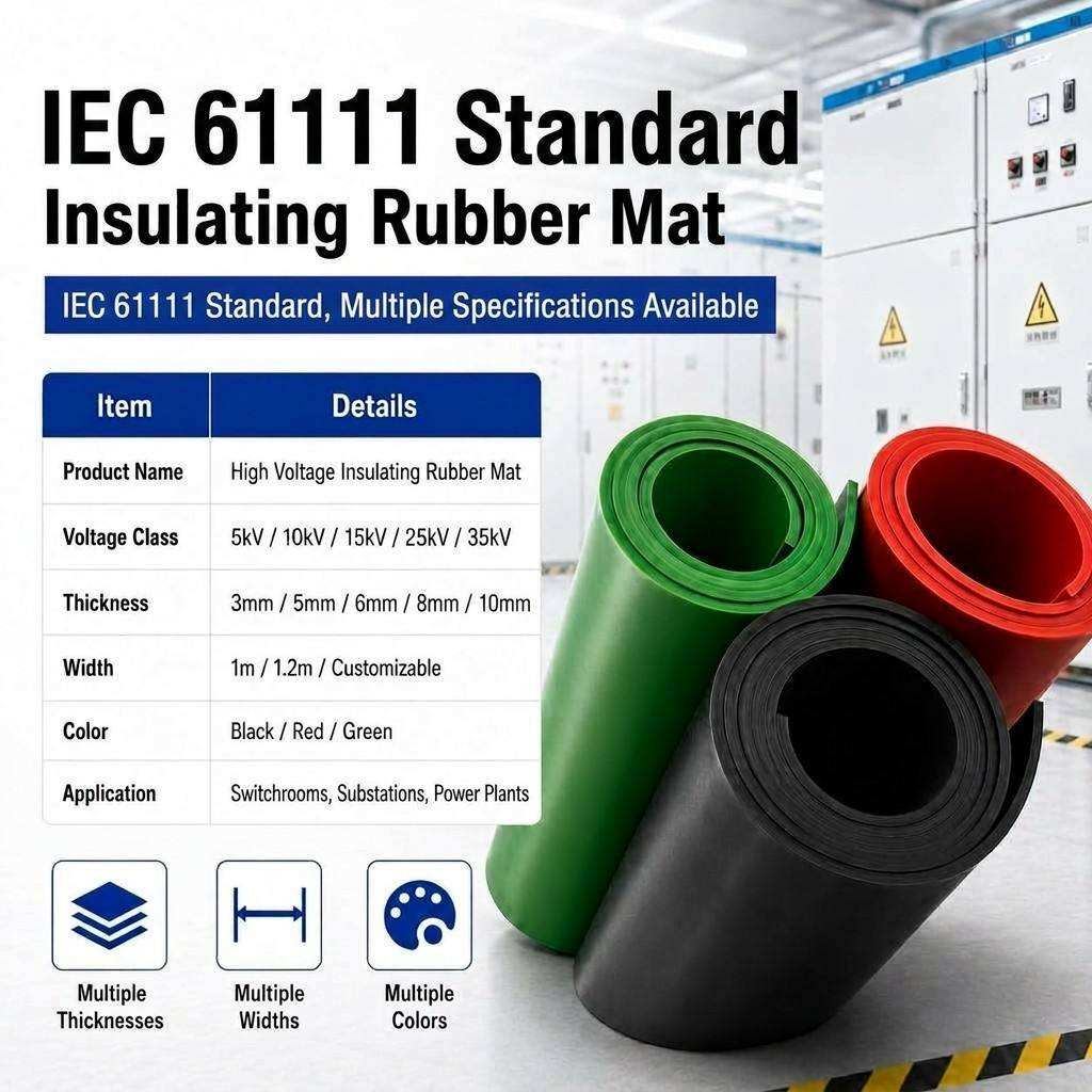 IEC 61111 High Voltage Insulating Rubber Mat detail 2