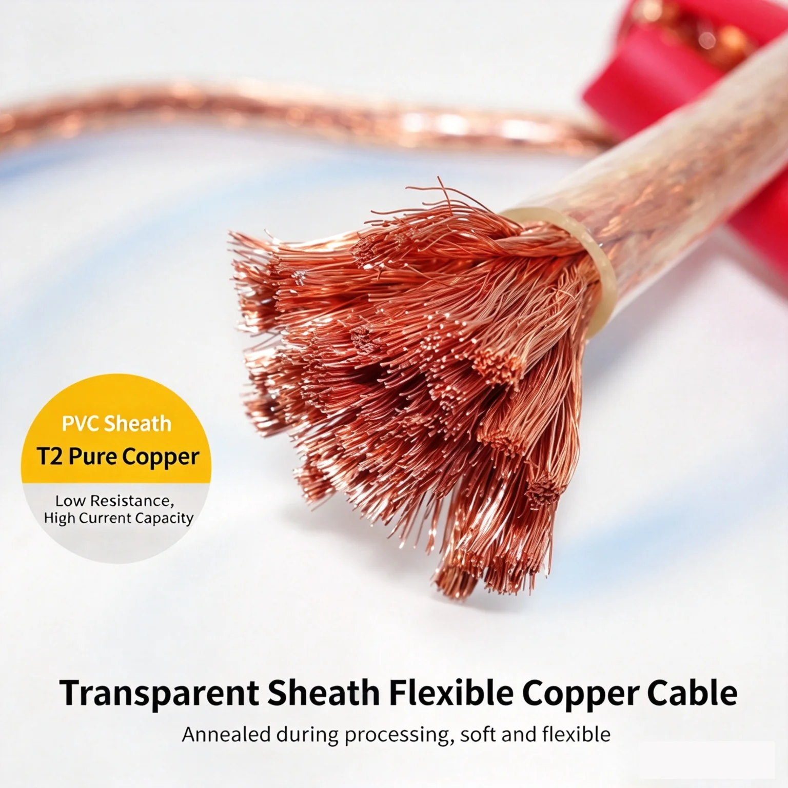 Transparent PVC Sheath Soft Copper Grounding Wire 2.5-10 mm² detail 2