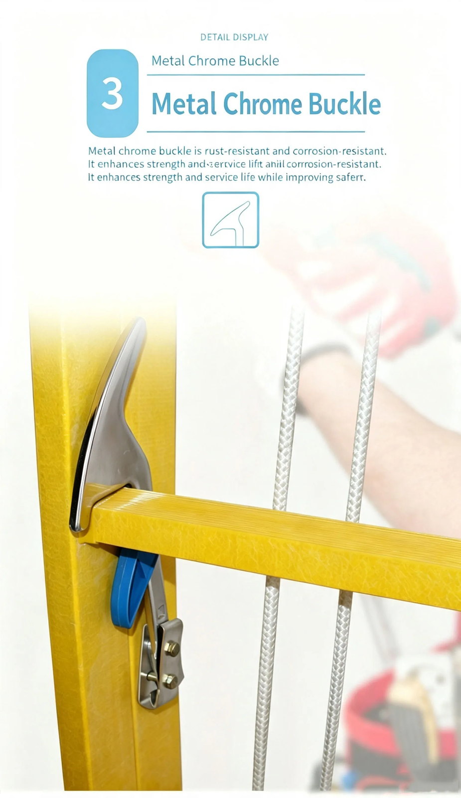 3 m FRP Insulated Folding Step Ladder (A-Frame) detail 3