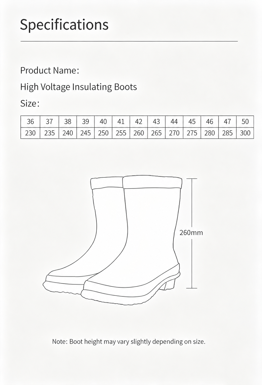 35kV Insulated Rubber Boots for Power Construction detail 5