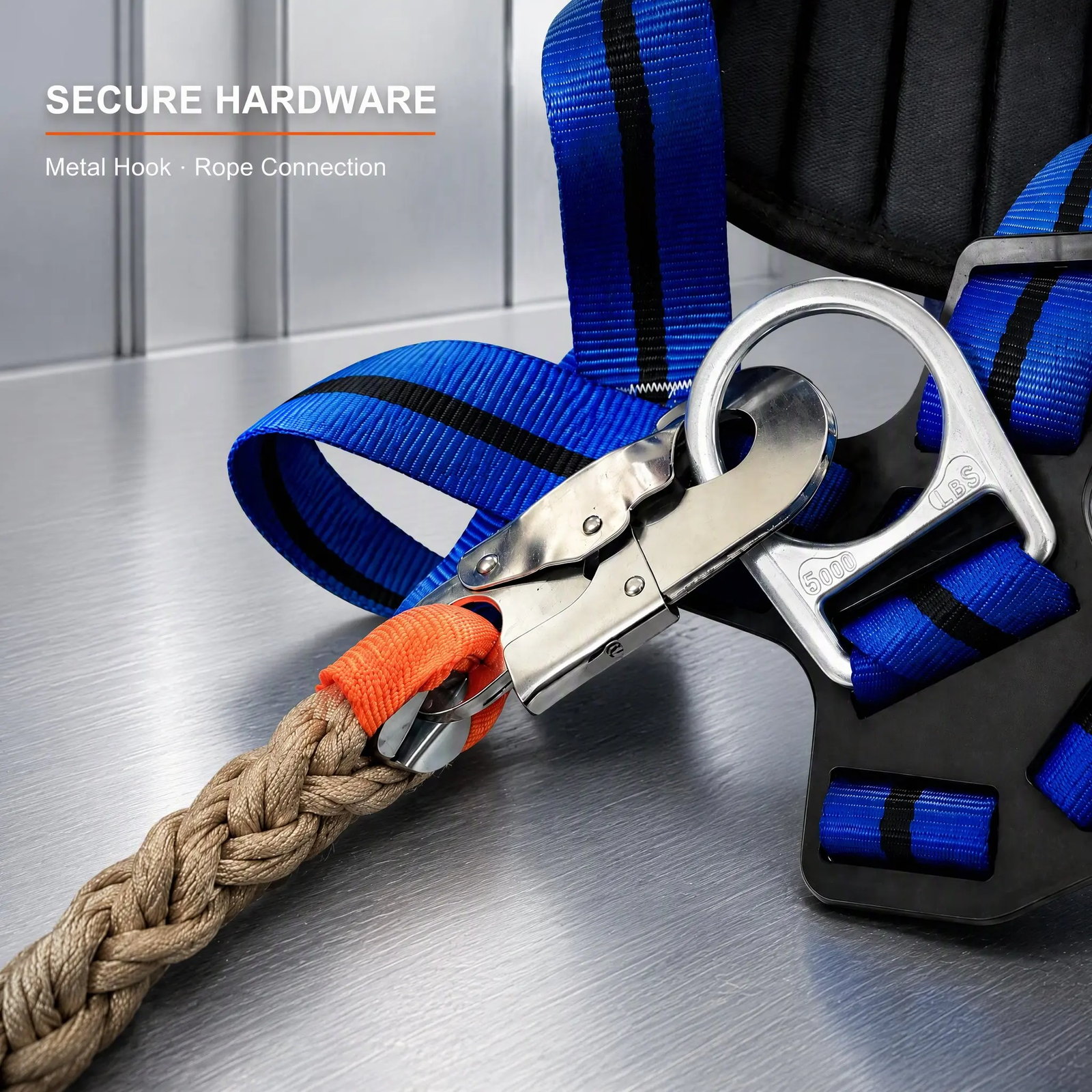 Full Body Electrician Safety Harness with Waist Belt detail 3