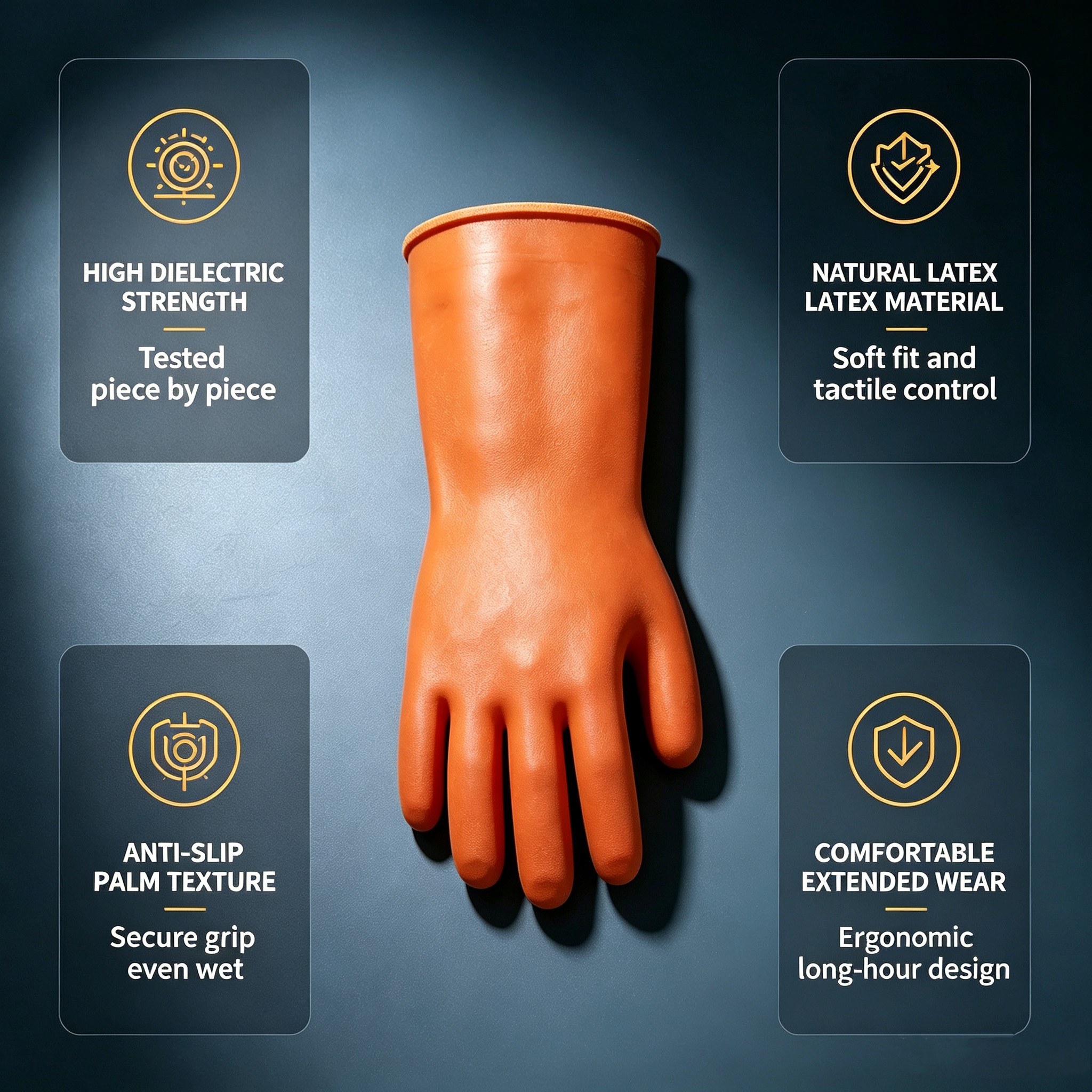 Rubber Insulating Gloves 10 kV – 35 kV detail 4