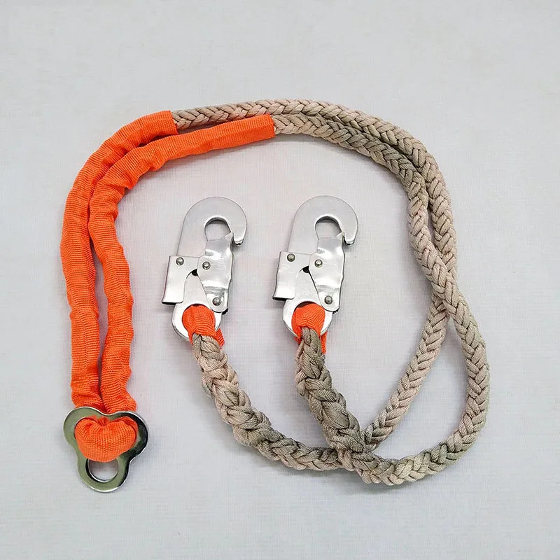 Electric Power Safety Belt Harness with Double Rope Lanyard detail 5