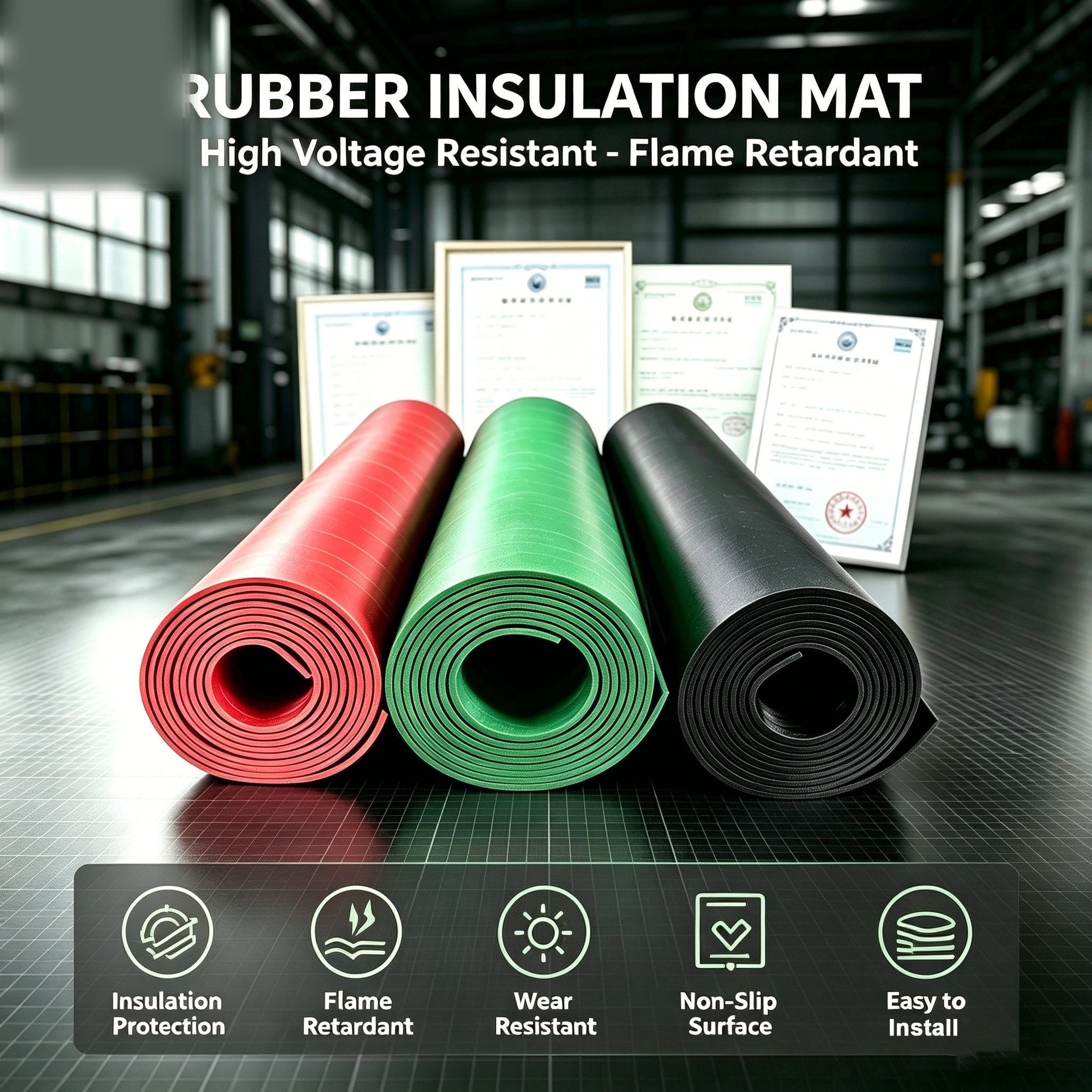 ESD Anti-Static + HV Dual-Protection Mat