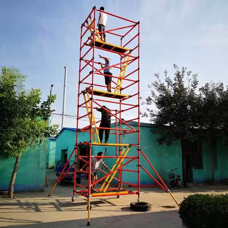 Mobile Walk-over Line Insulated Scaffolding Platform