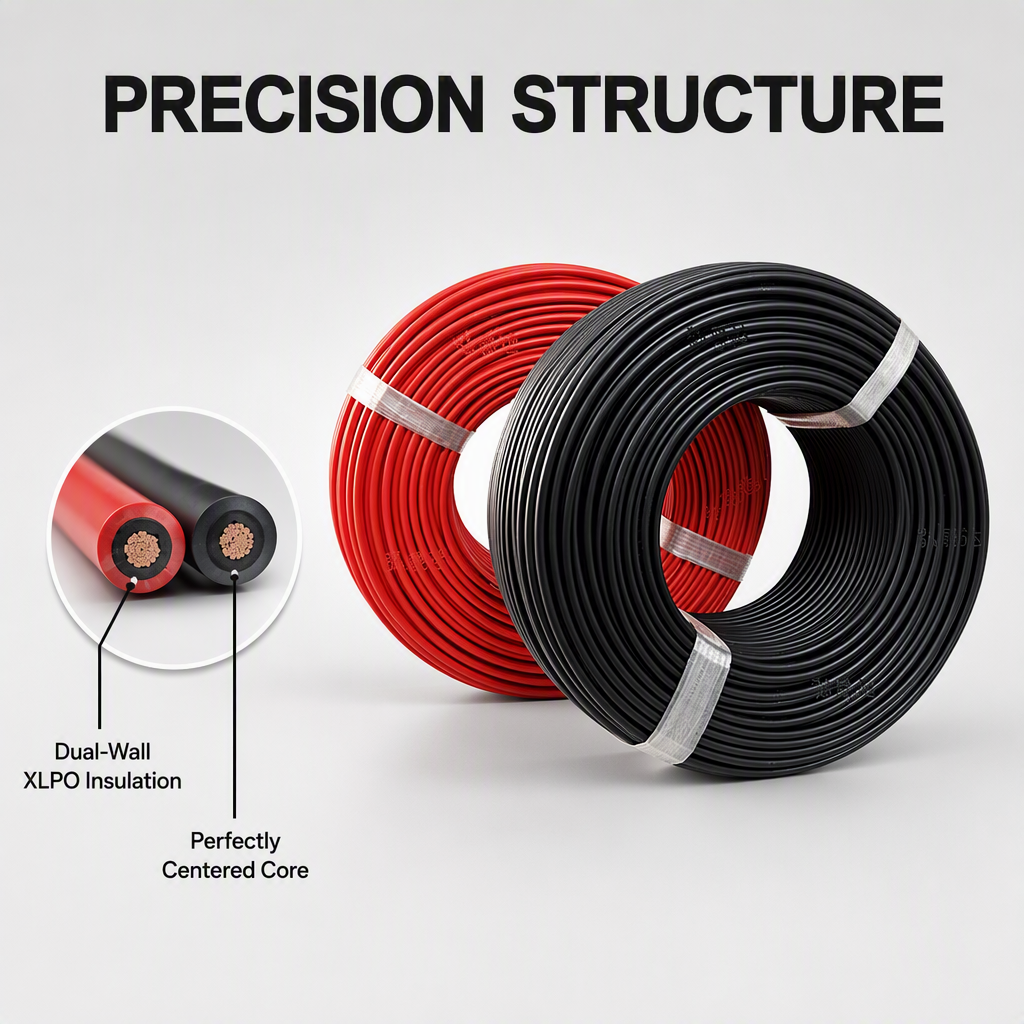DC Tinned Copper Solar PV Cable — 2.5 / 4 / 6 mm², Double XLPO detail 2